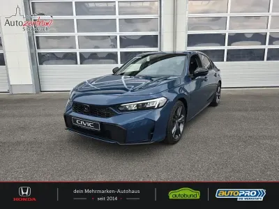 Neu Honda Civic Hybrid 143 PS (105 kW) 2026 Blau Limousine