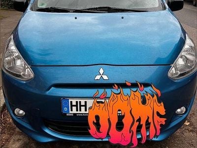 Gebraucht Mitsubishi Space Star 71 PS (52 kW) 2013 Blau Van / Kleinbus