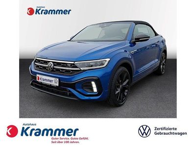 Blau Gebraucht 2023 VW T-Roc Cabriolet R-line Cabrio | 30.380 € (Guter Preis)