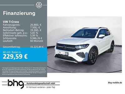 Gebraucht VW T-Cross R-line 116 PS (85 kW) 2025 Weiß SUV
