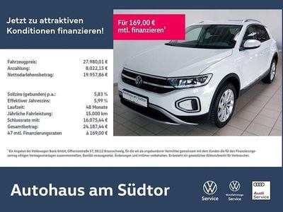 Second-hand VW T-Roc Style 150 CP (110 kW) 2024 Alb SUV