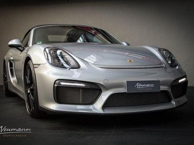 Second-hand Porsche Boxster Spyder 375 CP (275 kW) 2016 Argintiu Cabrio