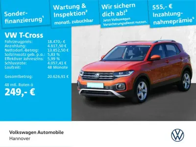 Gebraucht VW T-Cross Style 110 PS (80 kW) 2021 Orange SUV