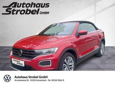 Gebraucht VW T-Roc Cabriolet Style 150 PS (110 kW) 2021 Kings red metallic (metallic) Cabrio