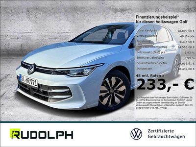 Crystal ice blue metallic Gebraucht 2024 VW Golf Goal Limousine | 28.890 € (Fairer Preis)