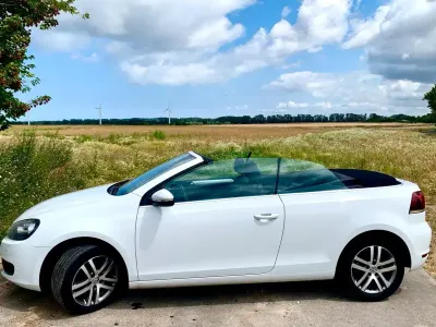Gebraucht VW Golf Cabriolet 105 PS (77 kW) 2013 Weiß Cabrio