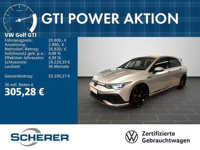 Gebraucht VW Golf VIII GTI 301 PS (221 kW) 2023 Reflexsilber metallic (metallic) Limousine