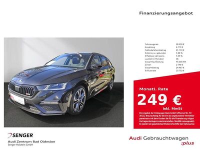 Second-hand Skoda Octavia RS 200 CP (147 kW) 2023 Negru Break