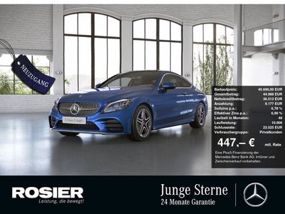 gebraucht Mercedes C220 d 4M Coupé AMG Sport AHK MULTIB. PANO