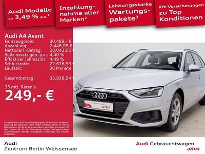 Florettsilber metallic Gebraucht 2024 Audi A4 Basis Kombi | 30.489 € (Guter Preis)