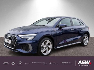 Brugt Audi A3 S-Line 204 HK (150 kW) 2022 Blå Sedan
