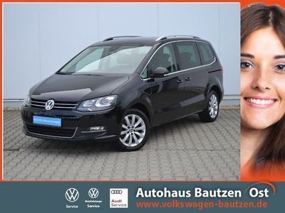 Gebraucht VW Sharan Highline 150 PS (110 kW) 2019 Schwarz (deep black perleffekt) Van / Kleinbus