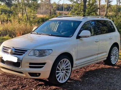 Brugt VW Touareg R-line 239 HK (175 kW) 2008 Hvid SUV