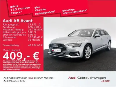 Gebraucht Audi A6 Premium 204 PS (150 kW) 2022 Florettsilber metallic Kombi
