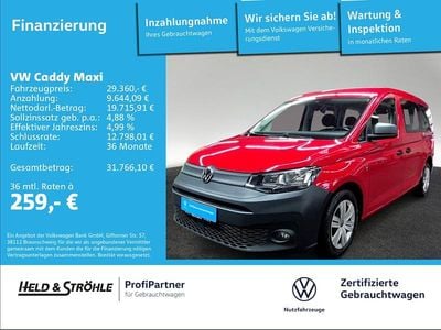 Usata VW Caddy Maxi Basis 122 CV (89 kW) 2022 Rosso Monovolume