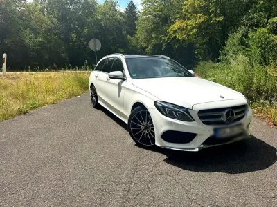 Gebraucht Mercedes C250 AMG line 204 PS (150 kW) 2015 Weiß Kombi