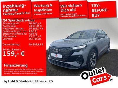 Gebraucht Audi Q4 Sportback e-tron S-Line 150 kW (204 PS) 2022 Grau SUV