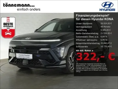 Gebraucht Hyundai Kona N Line 179 PS (131 kW) 2025 Abyss black SUV