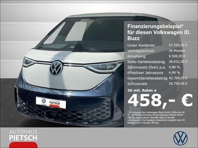 Gebraucht VW ID. Buzz 150 kW (204 PS) 2025 Candyweiß/starlight blue metallic (metallic) Van / Kleinbus