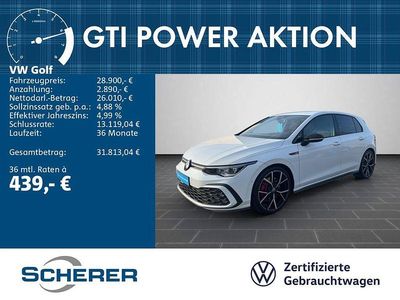Gebraucht VW Golf VIII GTI 245 PS (180 kW) 2022 Pure white Limousine