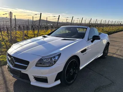 Gebraucht Mercedes SLK55 AMG AMG 421 PS (309 kW) 2015 Weiß Cabrio