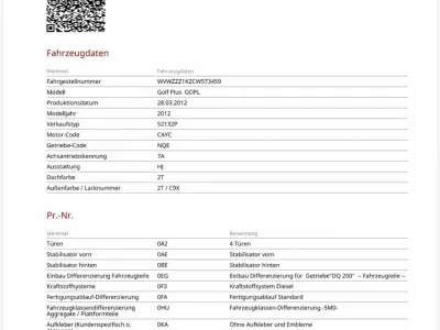 Gebraucht VW Golf VII 105 PS (77 kW) 2012 Schwarz Limousine