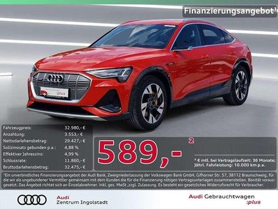 Catalunyarot metallic Gebraucht 2021 Audi e-tron Sportback S-Line SUV | 32.980 € (Guter Preis)