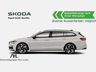 Neu Skoda Superb SportLine 204 PS (150 kW) 2025 Schwarz (diverse lackierungen möglich) Kombi