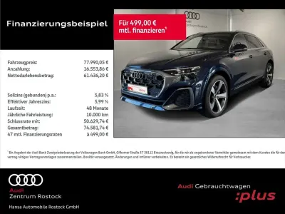 Gebraucht Audi Q8 S-Line 286 PS (210 kW) 2024 Waitomoblau metallic SUV