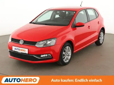 Gebraucht VW Polo Comfortline 90 PS (66 kW) 2016 Rot Kleinwagen