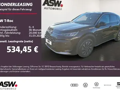 Ny VW T-Roc Cabriolet Life 116 HK (85 kW) 2026 Sort SUV