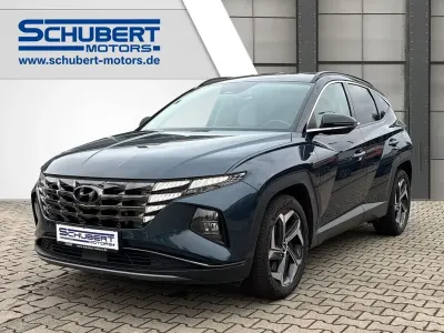 Gebraucht Hyundai Tucson Turbo 150 PS (110 kW) 2022 Teal blue / phantom black / met SUV