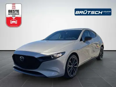 Neu Mazda 3 Homura-Line 140 PS (102 kW) 2026 Deep crystal blue metallic Limousine