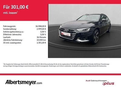 Schwarz Gebraucht 2024 Audi A4 Advanced Kombi | 36.988 € (Fairer Preis)