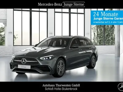 Gebraucht Mercedes C300e AMG line 204 PS (150 kW) 2023 Lack selenitgrau Kombi