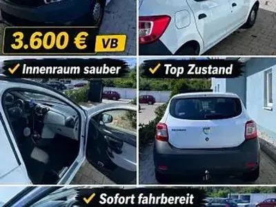 Brugt Dacia Sandero Essentiel 75 HK (55 kW) 2014 Hvid Sedan