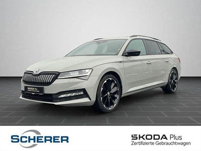 Gebraucht Skoda Superb SportLine 218 PS (160 kW) 2022 Stahlgrau Kombi