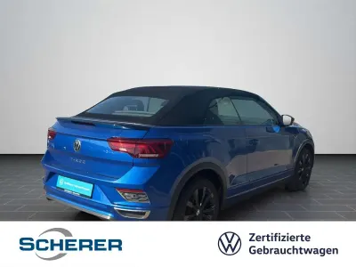 Gebraucht VW T-Roc Cabriolet R-line 150 PS (110 kW) 2022 Ravennablau metallic Cabrio