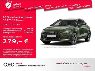 Gebraucht Audi A3 Advanced Plus 116 PS (85 kW) 2025 Distriktgrün metallic Limousine
