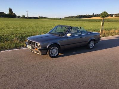 gebraucht BMW 320 Cabriolet 320 i E30 Granitsilber Leder schwarz