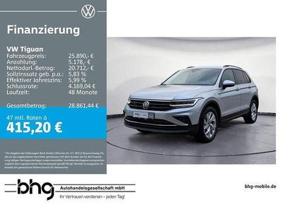 Gebraucht VW Tiguan Life 150 PS (110 kW) 2021 Silber SUV