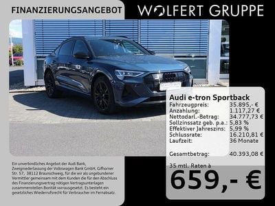 Gebraucht Audi e-tron Sportback S-Line 300 kW (408 PS) 2021 Blau SUV