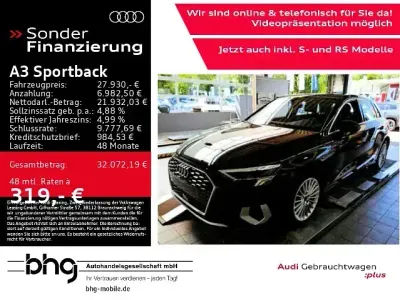 Gebraucht Audi A3 Advanced 150 PS (110 kW) 2024 Schwarz Limousine