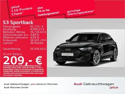 Gebraucht Audi S3 Ambiente 333 PS (244 kW) 2025 Mythosschwarz metallic Limousine