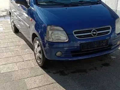 Brugt Opel Agila Comfort 75 HK (55 kW) 2002 Blå MPV