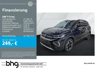Brugt VW T-Cross R-line 150 HK (110 kW) 2025 Sort SUV