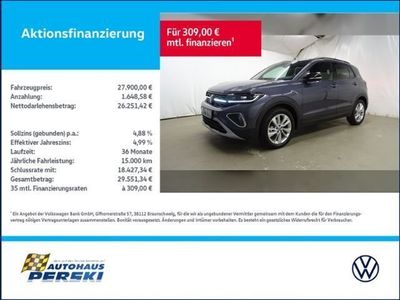 Gebraucht VW T-Cross Goal 116 PS (85 kW) 2024 Rauchgrau metallic SUV
