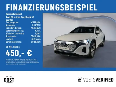 Gebraucht Audi Q8 Sportback e-tron Advanced Plus 250 kW (340 PS) 2024 Gletscherweiß metallic SUV