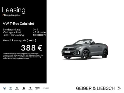 Gebraucht VW T-Roc Cabriolet R-line Edition 150 PS (110 kW) 2023 Grau Cabrio