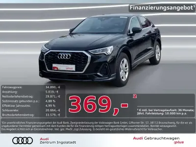 Second-hand Audi Q3 Sportback Ambiente 150 CP (110 kW) 2023 Negru SUV